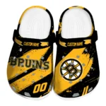 Boston Bruins Clogs - Custom Circuit Geometry Gold Black 1 Boston Bruins Clogs – Custom Circuit Geometry Gold Black 1