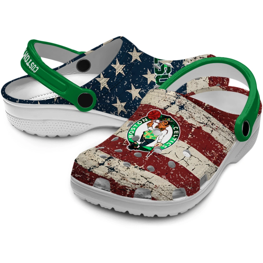 boston-celtics-clog-personalized-distressed-stripes-green-red-blue-high-quality.webp