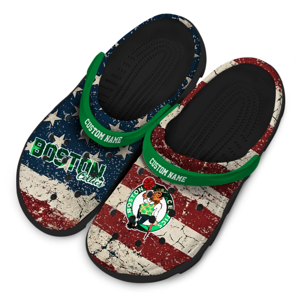 boston-celtics-clog-personalized-distressed-stripes-green-red-blue-latest-model.webp