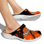 bowling-green-falcons-clog-customized-checkered-streaks-orange-black-best-selling.webp