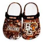 Bowling Green Falcons Clogs - Customized Graffiti Burst Orange Black 1 bowling-green-falcons-clog-customized-graffiti-burst-orange-black-best-selling.webp