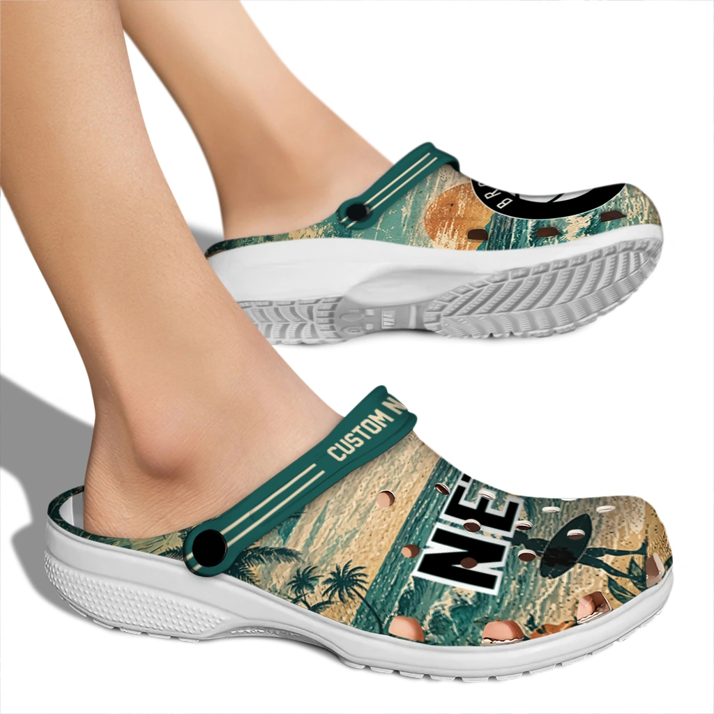 brooklyn-nets-clog-customized-wave-scene-fir-green-fashion-forward.webp