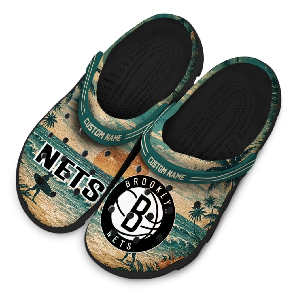 brooklyn-nets-clog-customized-wave-scene-fir-green-latest-model.webp