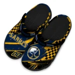 Buffalo Sabres Clogs – Customized Circuit Geometry Navy Blue Black 1