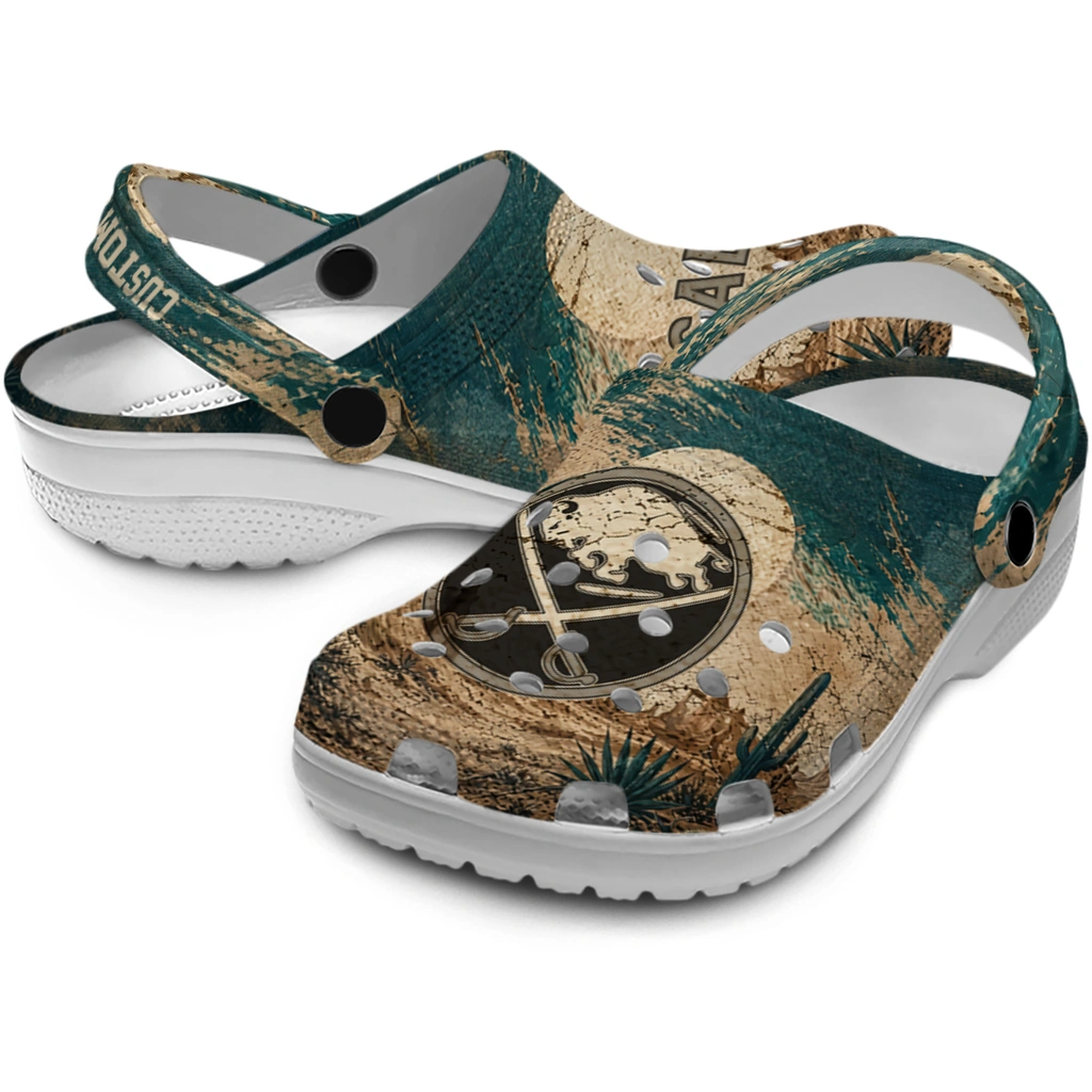 buffalo-sabres-clog-customized-cracked-landscape-fir-green-beige-high-quality.webp