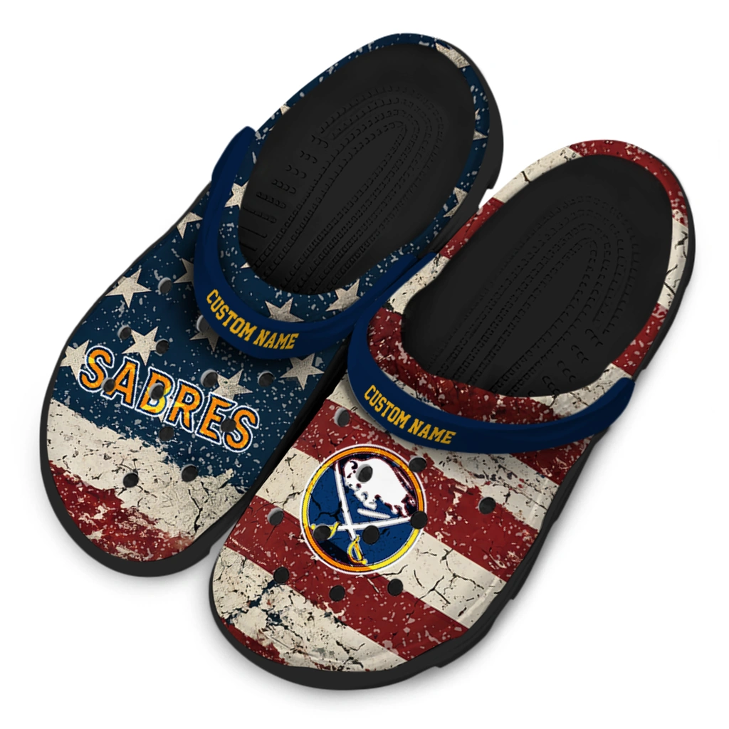 buffalo-sabres-clog-customized-distressed-stripes-navy-blue-red-blue-latest-model.webp