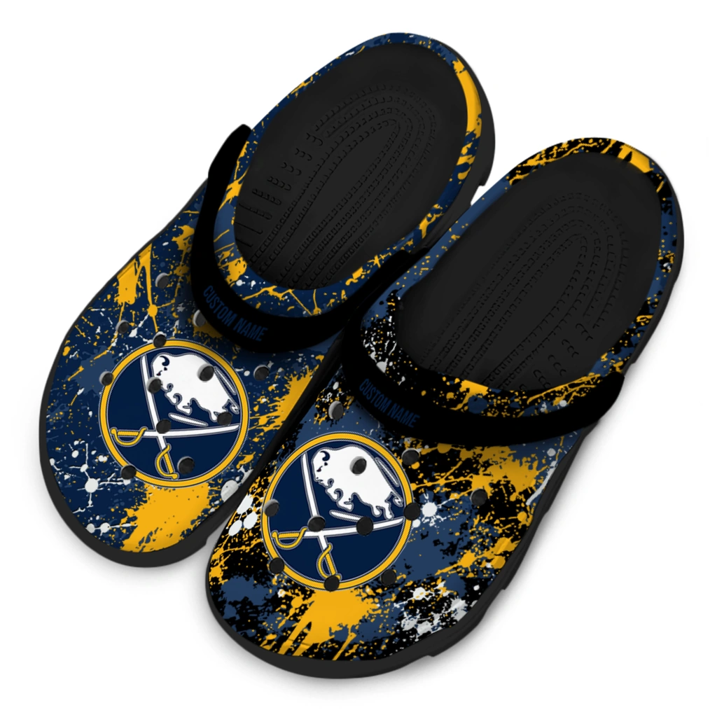 buffalo-sabres-clog-personalized-splatter-splash-navy-blue-black-latest-model.webp