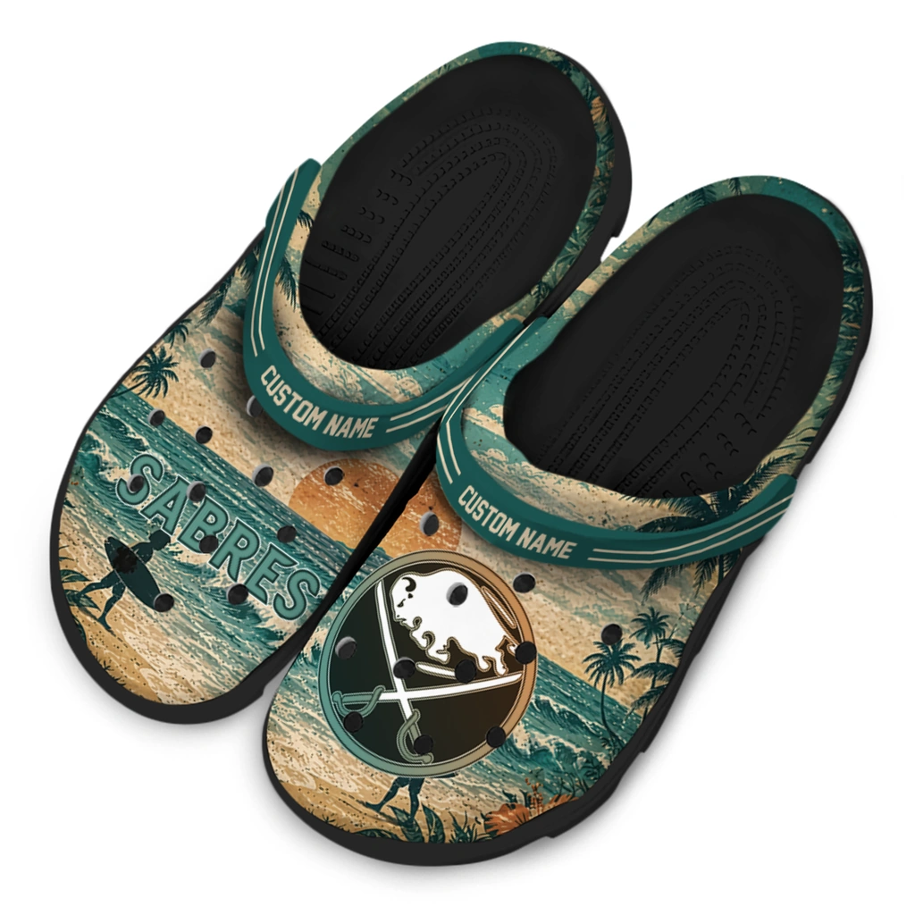 buffalo-sabres-clog-personalized-wave-scene-fir-green-latest-model.webp