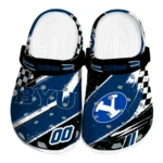 BYU Cougars Clogs - Custom Circuit Geometry Blue Black 1 BYU Cougars Clogs – Custom Circuit Geometry Blue Black 1