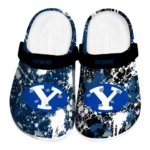 BYU Cougars Clogs - Customized Splatter Splash Blue Black 1 byu-cougars-clog-customized-splatter-splash-blue-black-best-selling.webp