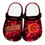 calgary-flames-clog-custom-cracked-energy-red-black-best-selling.webp