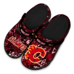 calgary-flames-clog-customized-graffiti-burst-red-black-best-selling.webp