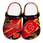 Calgary Flames Clogs - Personalized Circuit Geometry Red Black 1 Calgary Flames Clogs – Personalized Circuit Geometry Red Black 1