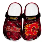 Calgary Flames Clogs - Personalized Circuit Geometry Red Black 1 calgary-flames-clog-personalized-circuit-geometry-red-black-best-selling.webp