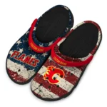 calgary-flames-clog-personalized-distressed-stripes-red-blue-best-selling.webp