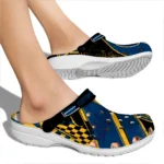 California Golden Bears Clogs – Customized Circuit Geometry Blue Black 1