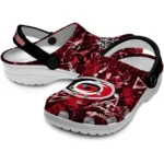 carolina-hurricanes-clog-personalized-graffiti-burst-red-black-best-selling.webp