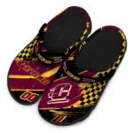 central-michigan-chippewas-clog-customized-checkered-streaks-maroon-black-best-selling.webp