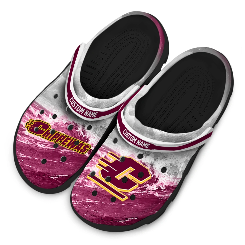 central-michigan-chippewas-clog-customized-wave-swirl-maroon-white-latest-model.webp
