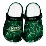 Charlotte 49ers Clogs - Custom Cracked Energy Green Black 1 charlotte-49ers-clog-custom-cracked-energy-green-black-best-selling.webp