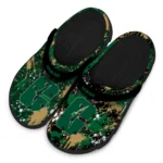 charlotte-49ers-clog-custom-splatter-splash-green-black-best-selling.webp