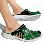 charlotte-49ers-clog-customized-checkered-streaks-green-black-best-selling.webp