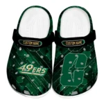 Charlotte 49ers Clogs - Personalized Circuit Geometry Green Black 1 charlotte-49ers-clog-personalized-circuit-geometry-green-black-best-selling.webp