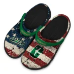 charlotte-49ers-clog-personalized-distressed-stripes-green-red-blue-best-selling.webp