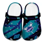 Charlotte Hornets Clogs - Custom Checkered Streaks Teal Black 1 charlotte-hornets-clog-custom-checkered-streaks-teal-black-best-selling.webp