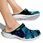 Charlotte Hornets Clogs – Customized Circuit Geometry Teal Black 1
