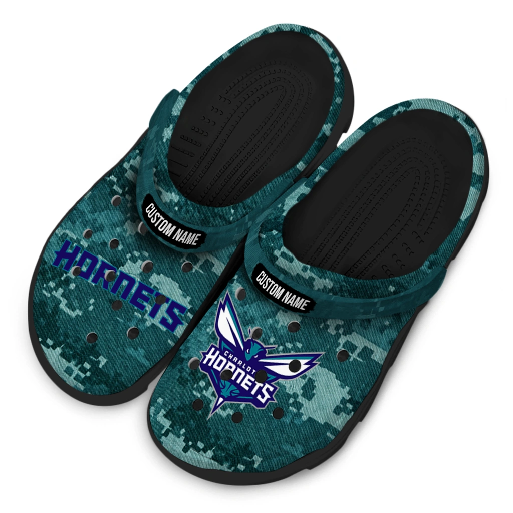 charlotte-hornets-clog-customized-digital-camo-teal-latest-model.webp