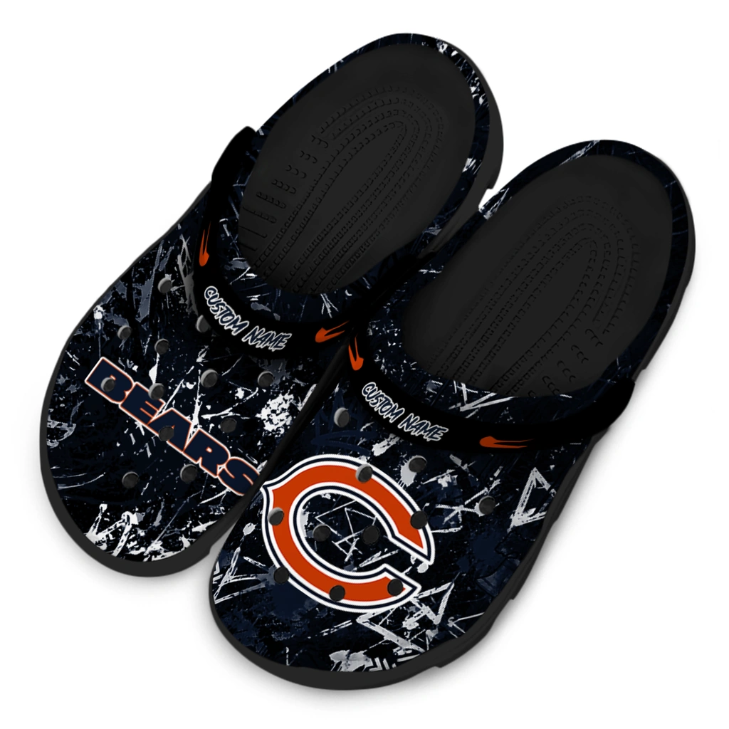 chicago-bears-clog-custom-graffiti-burst-blue-black-latest-model.webp