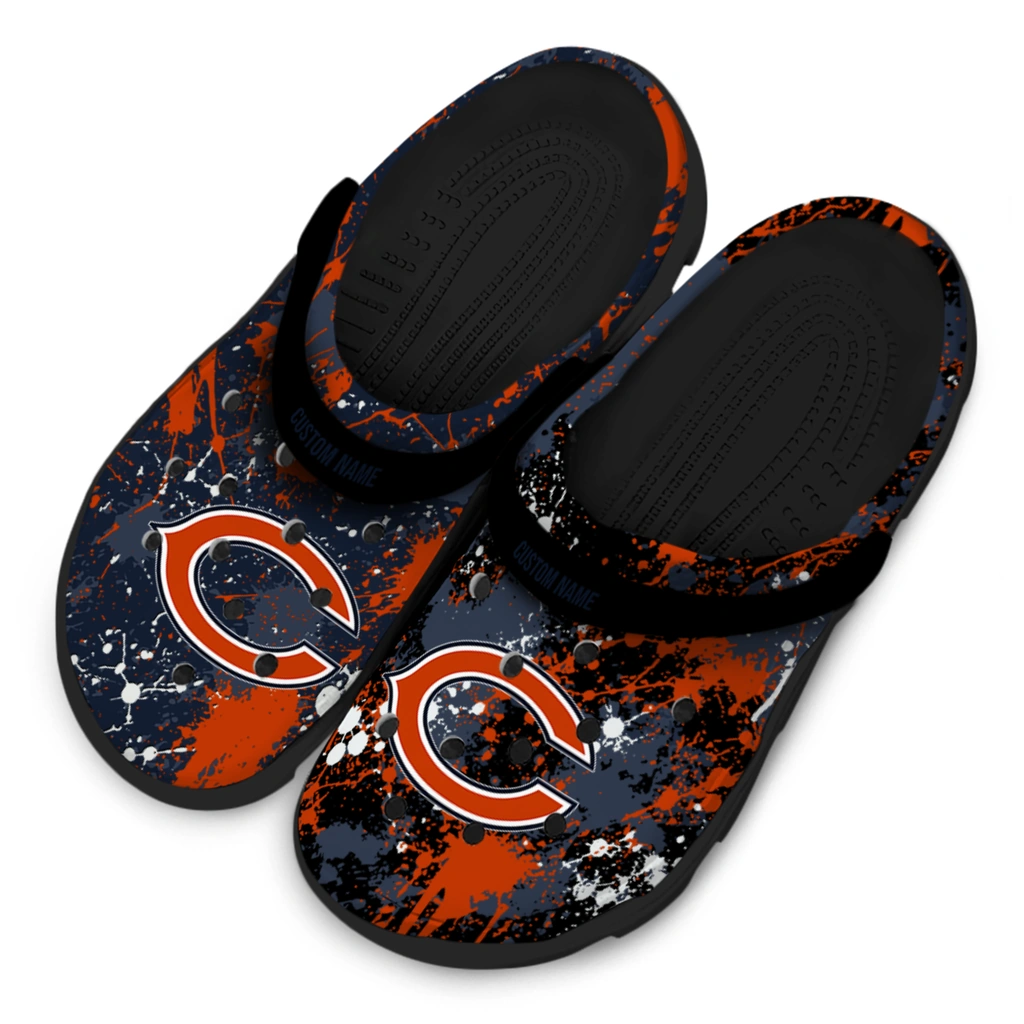 chicago-bears-clog-personalized-splatter-splash-blue-black-latest-model.webp