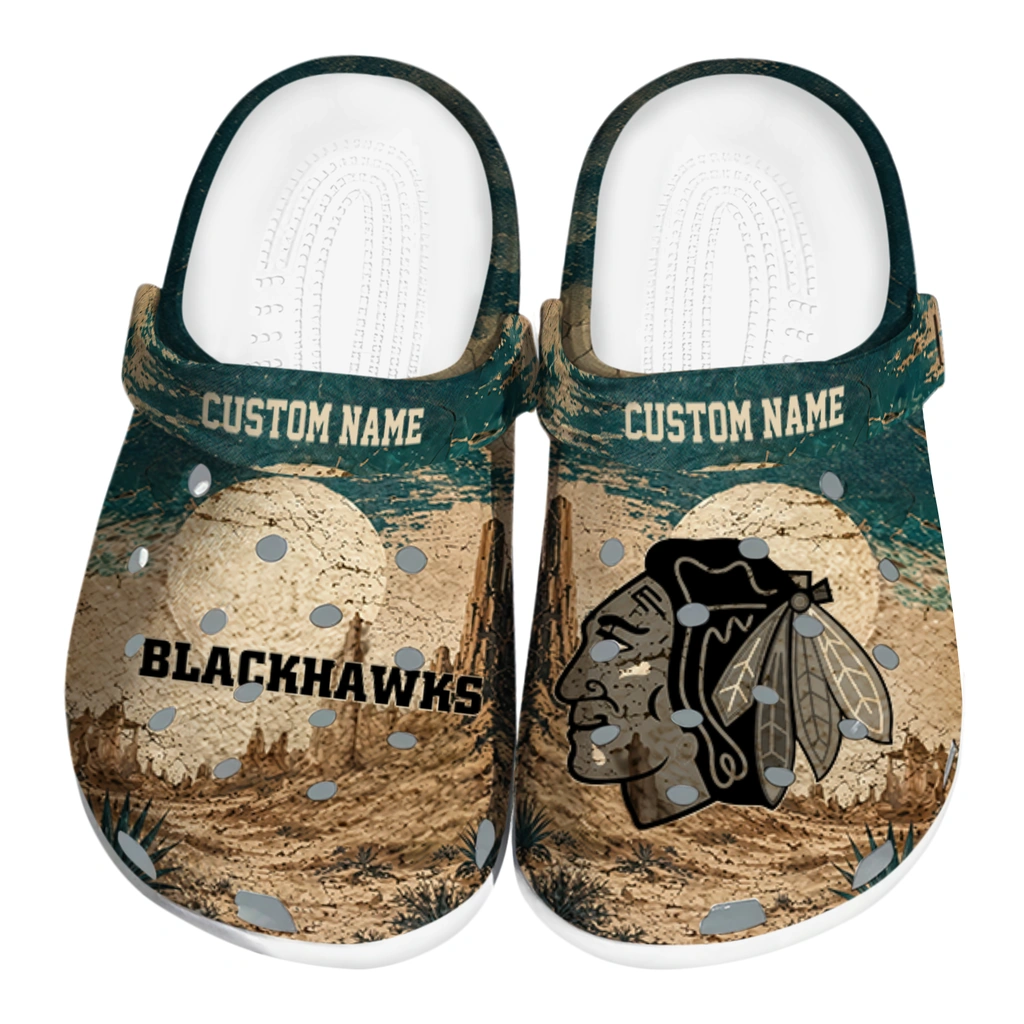 chicago-blackhawks-clog-customized-cracked-landscape-fir-green-beige-best-selling.webp chicago blackhawks clog customized cracked landscape fir green beige best selling