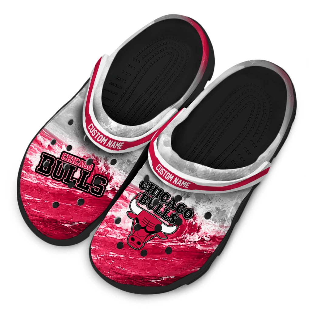 chicago-bulls-clog-customized-wave-swirl-red-white-latest-model.webp