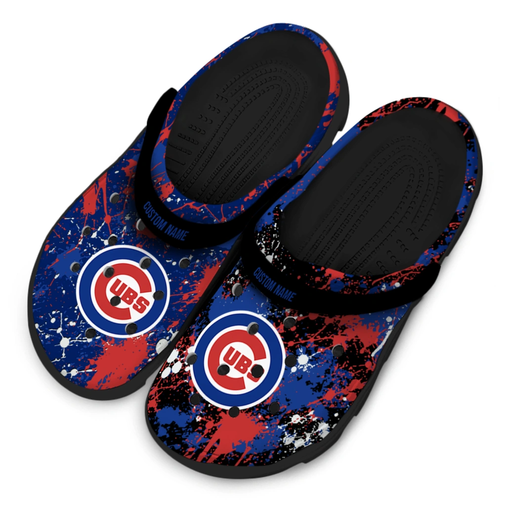 chicago-cubs-clog-customized-splatter-splash-blue-black-latest-model.webp