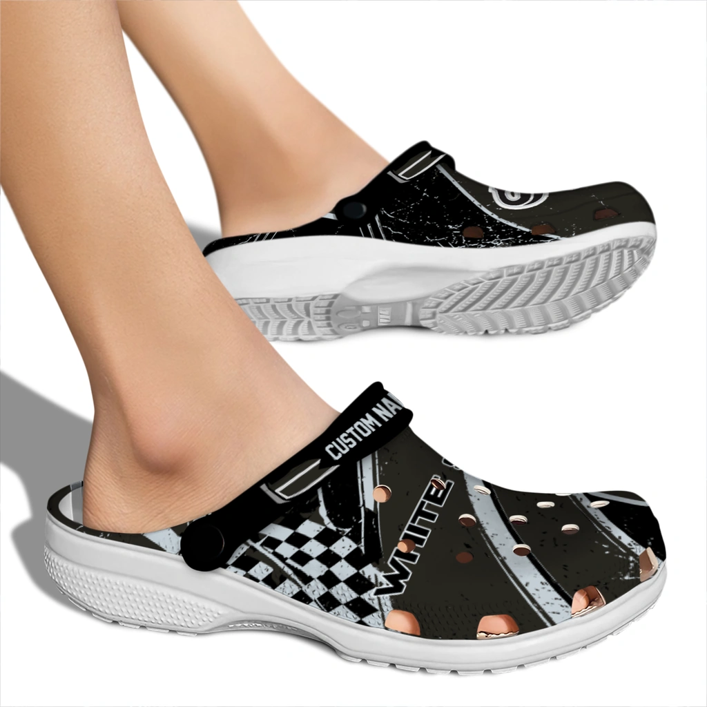 chicago-white-sox-clog-custom-checkered-streaks-black-fashion-forward.webp