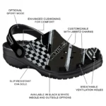 Chicago White Sox Clogs – Customized Circuit Geometry Black 1