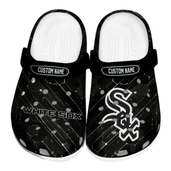 Chicago White Sox Clogs - Customized Circuit Geometry Black