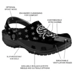 Chicago White Sox Clogs Stellar Stripes Theme Best Selling