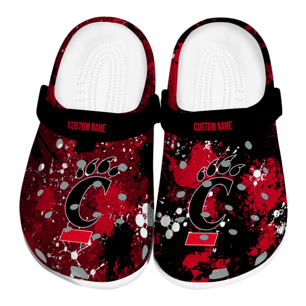 cincinnati-bearcats-clog-custom-splatter-splash-red-black-best-selling.webp cincinnati bearcats clog custom splatter splash red black best selling