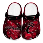 Cincinnati Bearcats Clogs - Personalized Circuit Geometry Red Black 1 cincinnati-bearcats-clog-personalized-circuit-geometry-red-black-best-selling.webp