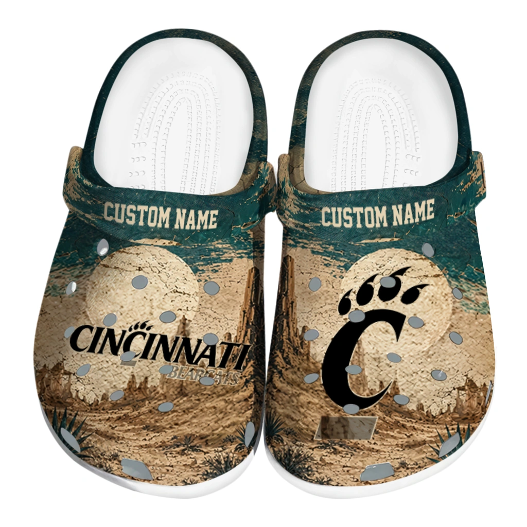 cincinnati-bearcats-clog-personalized-cracked-landscape-fir-green-beige-best-selling.webp cincinnati bearcats clog personalized cracked landscape fir green beige best selling