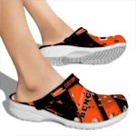 Cincinnati Bengals Clogs – Customized Checkered Streaks Orange Black 1
