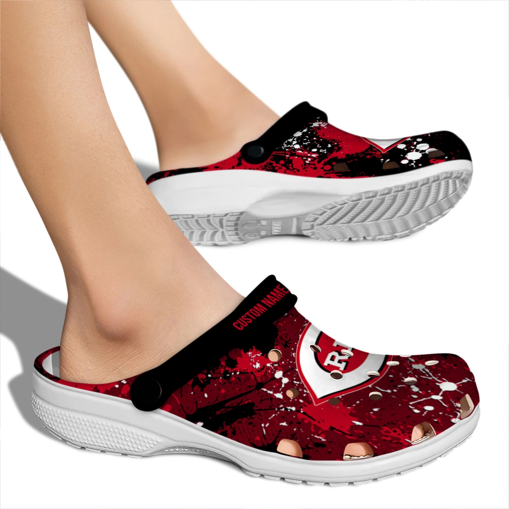 cincinnati-reds-clog-custom-splatter-splash-red-black-fashion-forward.webp