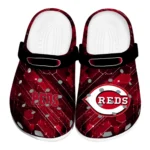 Cincinnati Reds Clogs - Personalized Circuit Geometry Red Black 1 cincinnati-reds-clog-personalized-circuit-geometry-red-black-best-selling.webp