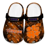 Clemson Tigers Clogs - Custom Circuit Geometry Orange Black 1 clemson-tigers-clog-custom-circuit-geometry-orange-black-best-selling.webp