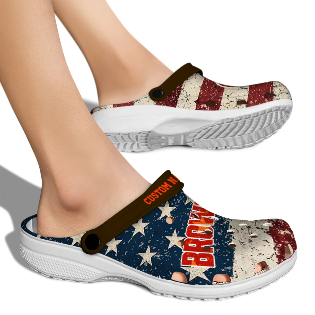 cleveland-browns-clog-custom-distressed-stripes-brown-red-blue-fashion-forward.webp
