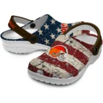cleveland-browns-clog-custom-distressed-stripes-brown-red-blue-best-selling.webp