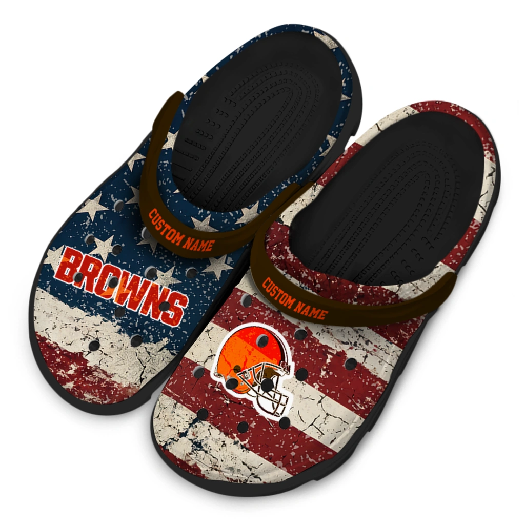 cleveland-browns-clog-custom-distressed-stripes-brown-red-blue-latest-model.webp